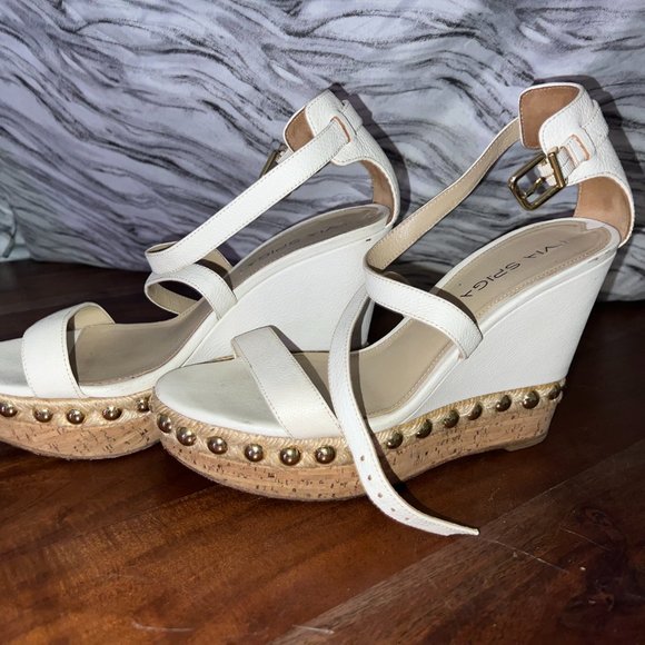 Via Spiga Platform Wedge Sandals - Picture 3 of 9